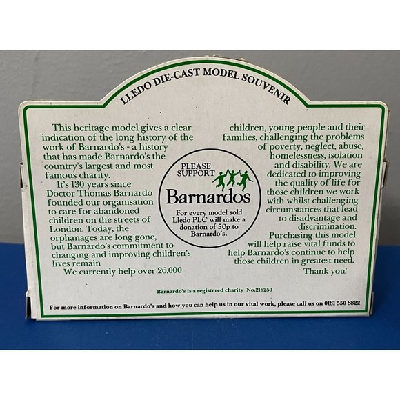 Vintage Lledo 1950 Bedford 30cwt Diecast Truck Dr Barnardo's Homes - Picture 7 of 8